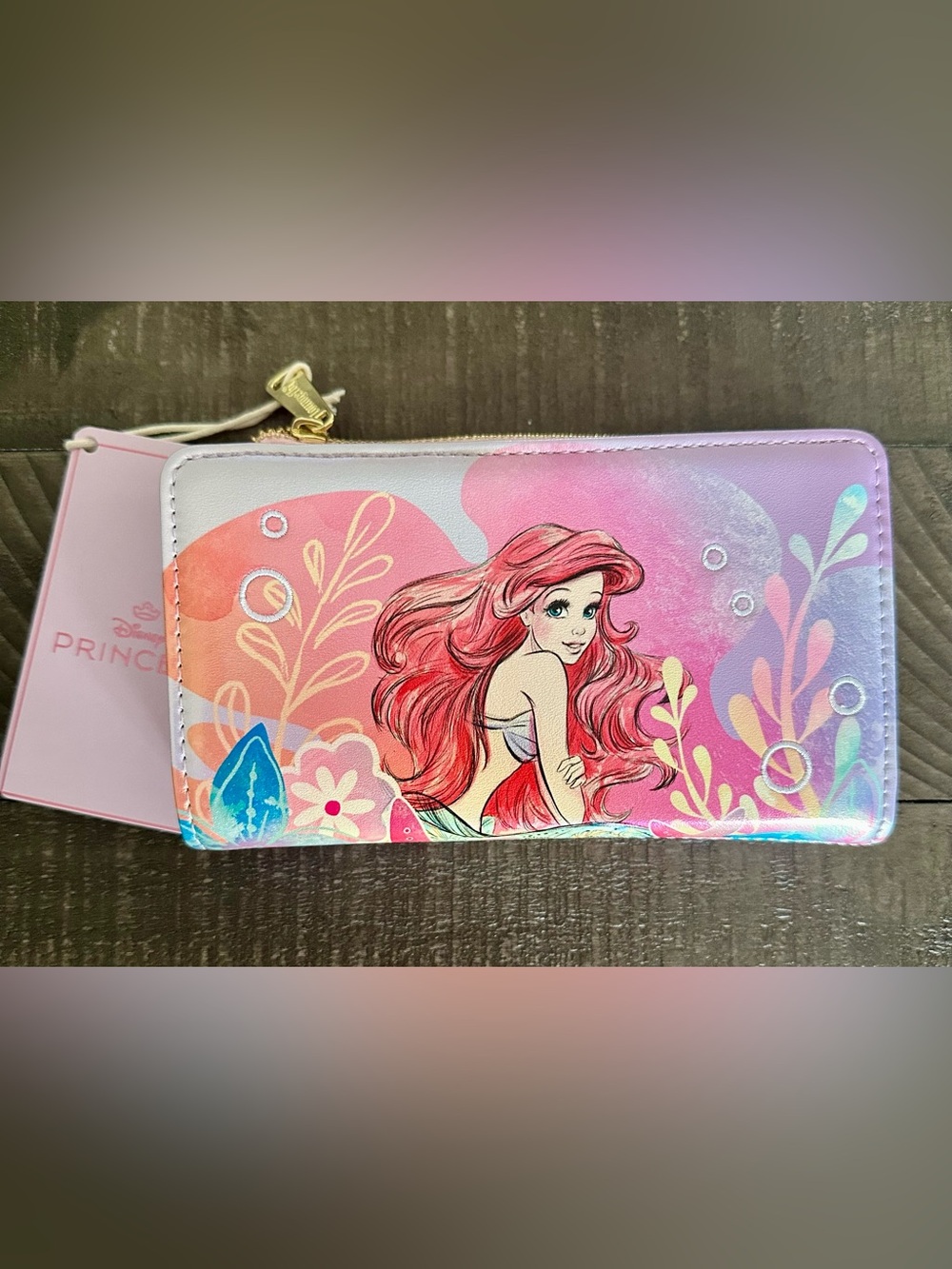 Loungefly x Disney The Little Mermaid Ariel Soft Floral Wallet
